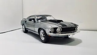 Ford Mustang Boss 429 1969 Chrome Highway 61 1:18 Scale (Unboxing)