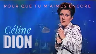 CELINE DION 🎤 Pour Que Tu M'aimes Encore 🎶 (Live à SONIA BENEZRA, Montréal) 1995