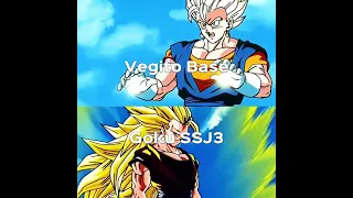 Vegito Vs Goku All Forms