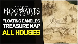 HOGWARTS LEGACY GHOST OF OUR LOVE TREASURE MAP - FLOATING CANDLES MAP SOLUTION