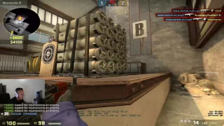 CS:GO MM NXQ  1v5 Ace with last second defuse! AK-47 + Five-Seven  12-03-16