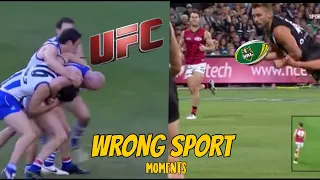 AFL “WRONG SPORT” moments