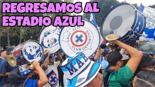 ESPECTACULAR CARAVANA de la Sangre Azul al ESTADIO AZUL