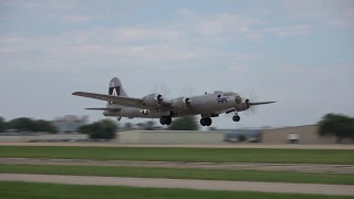 First Time Both B-29s Are Airborne - Oshkosh 25 July 2017