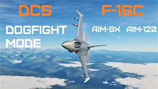F-16C Dogfight Mode AIM-9X and AIM-120 | DCS Tutorial
