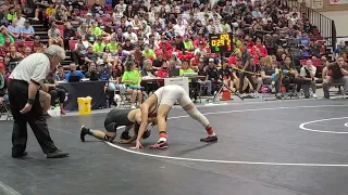 2023 State Championships (120): Logan Lau (Mid-Pacific) def. Kulika Corpuz (Mililani), 6-4