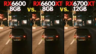 RX 6600 vs. RX 6600 XT vs. RX 6700 XT @ 1080p + 1440p