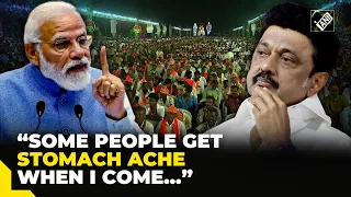 “Some people get stomach ache when I come…”: PM Modi launches attack on DMK in Chennai