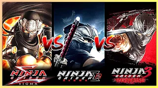 Ninja Gaiden Sigma 1 vs Ninja Gaiden Sigma 2 vs Ninja Gaiden 3 Razor's Edge | Comparison