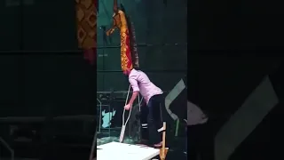 Giraffe Puppet Stilt Test (The Lion King Jr.)