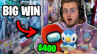 I Spent $400 On Online Japan Crane Games (I WON)