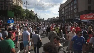 Ukrainians offer solution for Liverpool fans trying to get to Kiev Champions League final | ITV News
