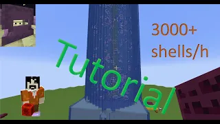 Build tutorial: Reactor based shulker farm (1D, 3000+ shells per hour) Minecraft Java 18.x