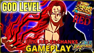 6* EX FILM RED: SHANKS GAMEPLAY【MOST BROKEN】SS LEAGUE |『ONE PIECE BOUNTY RUSH』OPBR