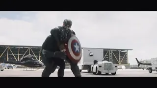 Airport battle scene - team cap vs team iron man- captain  America- civil war (2016) Movie clip