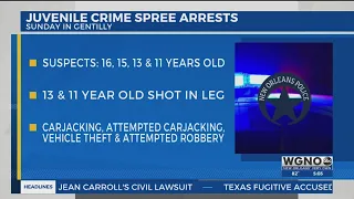 Juveniles arrested after crime spree in NOLA