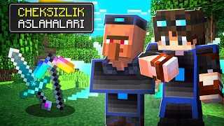 Minecraft lekin, Bizda CHEKSIZLIK ASLAHAlari bor!