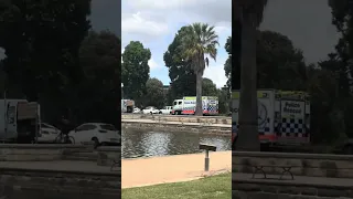 NSW police mounted unit at centennial park