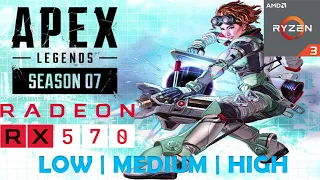 Apex Legends ( Season 7) | Ryzen 3 3100 | RX 570 4GB | 16GB RAM | Game Benchmark in 2021