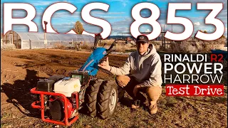 BCS 853 with RINALDI R2 POWER HARROW | BEAUTIFUL BED PREP