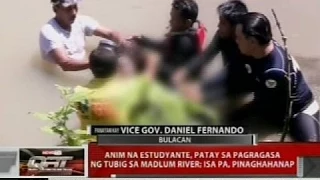 Anim na estudyante, patay sa pagragasa ng tubig sa Madlum River; isa pa, pinaghahanap