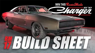 RM17 1970 Dodge Charger 550HP Build Sheet!