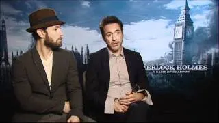 Jude Law & Robert Downey Jr Talk Sherlock Holmes Part 1 of 3