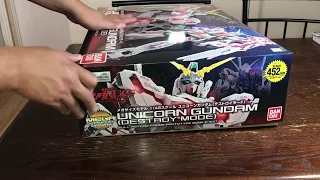 1/48 Mega Size Unicorn Gundam unbox HD