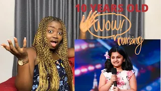 Souparnika Nair: 10 Year Old Sings 'Never Enough' And Blows Everyone Away| BGT 2020 | REACTION VIDEO
