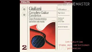 *Giuliani guitar concerto; Introduction,Theme with Var. & Polonaise Op.65 /Pepe Romero/'96/Spain