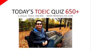 Today’s TOEIC Quiz (11 November 2016) - PRINENGLISH