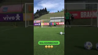 TREINAMENTO DE GOLEIRO ALISSON BECKER NA SELEÇÃO BRASILEIRA