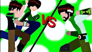 BEN 10(UA) AND BEN 10(OV) VS BEN10K(OV) STICK NODES ANIMATION-FUZ1N