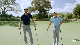 Dustin Johnson VS. Collin Morikawa 2-Club Challenge | TaylorMade Golf