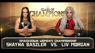 Clash at the Castle Liv Morgan VS Shayna Baszler Women's Smackdown Championship Match. *Simulated*