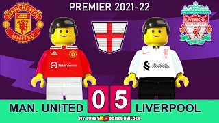 Manchester United vs Liverpool 0-5 • All Goals & Full Highlights in Lego Football 2021/22