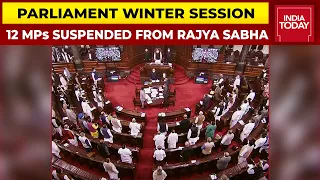 12 MPs Suspended From Rajya Sabha For 'Unruly' Behaviour During Parliament Monsoon Session