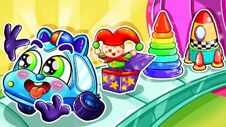 Let's Go To Toy Factory Song😆Build Colorful Toys🚗🚓🚌🚑+More Nursery Rhymes by BabyCar Story