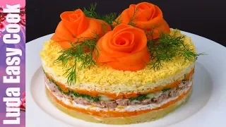 MIMOSA SALAD RECIPE, Layered Tuna Salad Mimoza Salad Recipe