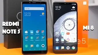 Xiaomi Mi 8 против Redmi Note 5: а надо ли переплачивать?