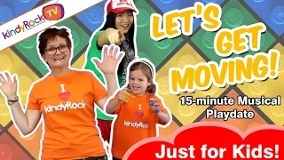 Popular Kids Songs Action Playlist. Let's Get Moving - kindyRock great songs for kids