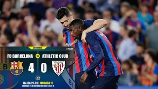 Barcelona vs Athletic Bilbao 4 - 0  All Goals   2022 HD