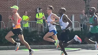 Manz, Young, Korir, Kibet, Albertson (‘24 U.S. Olympic Marathon Trials Orlando) 18mi mark, all field