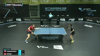 Katerina Tomanovska vs Mo Zhang | WTT Contender Laško 2021 | WS | R32