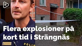 Flera explosioner på kort tid i Strängnäs | Intervju med boende och polisen