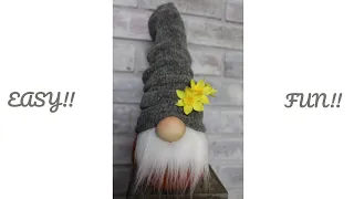 FUN and EASY! How to Make a Sock Gnome!
