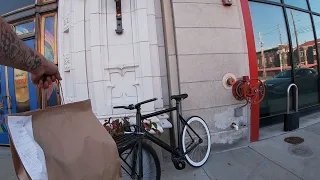 Food Delivery: On a Fixed Gear Bike