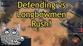 AoE4 | Abbasids vs English | Defending Against a Longbow Rush!