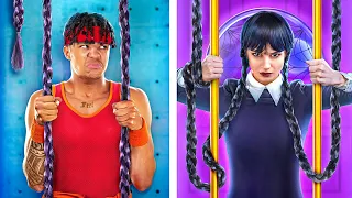 Wednesday Addams! Jock & Nerd in Prison | Funny and Awkward Stories!