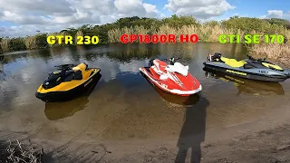 Exploring Lake Osbourne on Sea-Doo GTI / GTR & Yamaha GP1800R HO